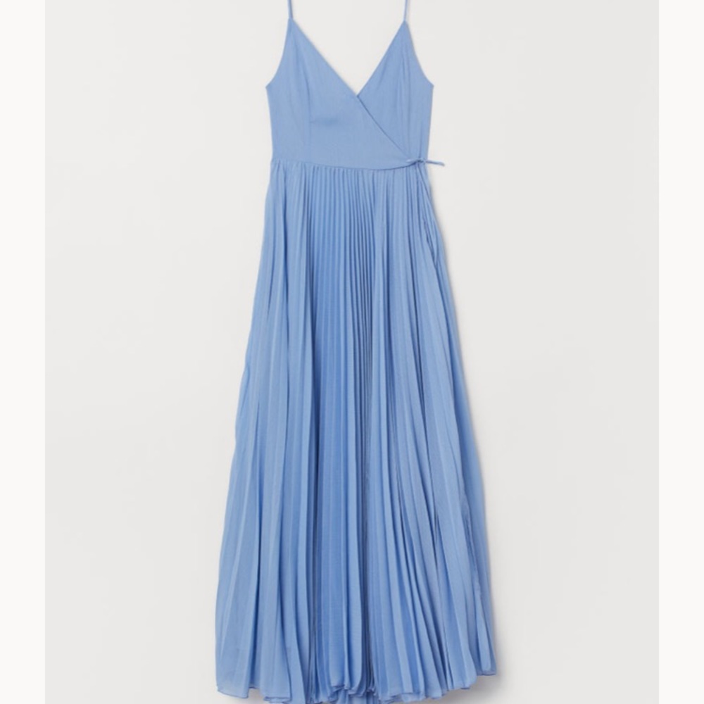 ISO light blue wrap dress